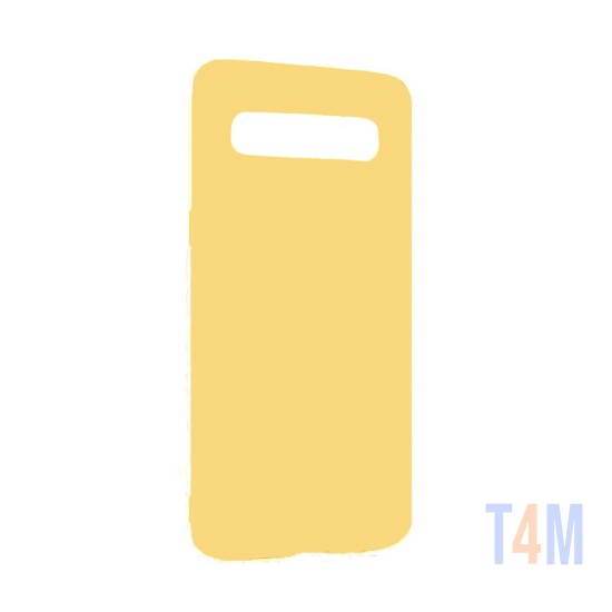 Capa de Silicone para Samsung Galaxy S10 Amarelo